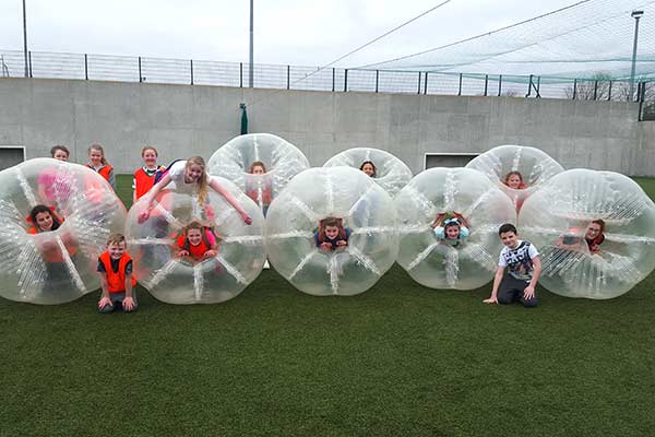 A group of friends from Caherlistrane enjoying Sarah's Bubble Birthday party at Astrobay today!